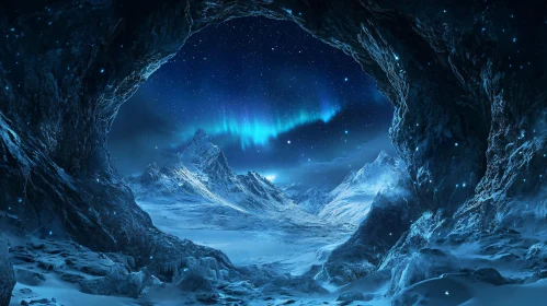 Marvelous Snowcapped Peaks Under the Northern Lights