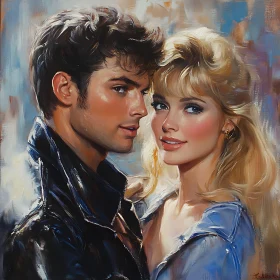 Couple's Embrace: A Love Story in Art