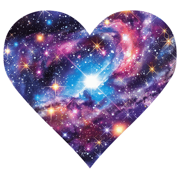 Astral Hearts T-Shirt Design POD Design