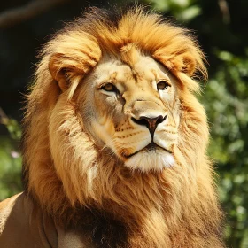 Lion with Golden Mane