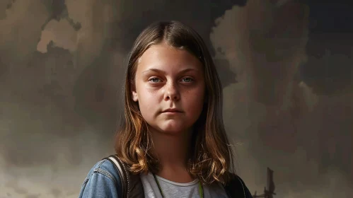 Young Greta Thunberg Portrait