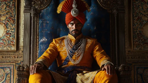 Portrait of Indian King