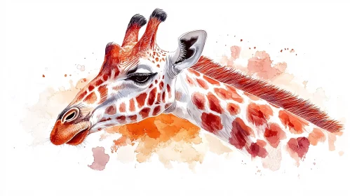 Artistic Representation of a Giraffe