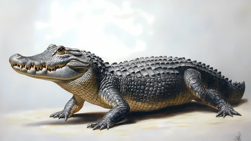 Crocodile in Resting Pose