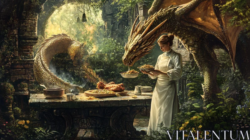 AI ART A Dragon's Meal