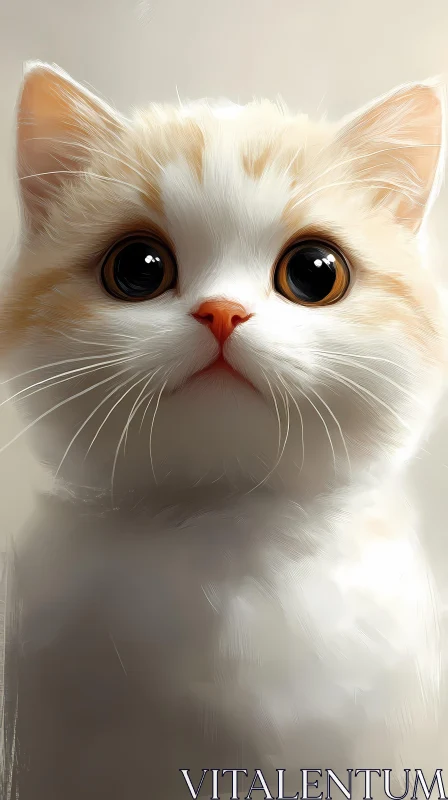 AI ART Cute Feline Portrait