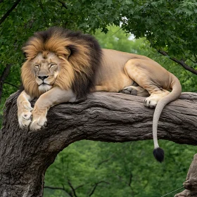 Regal Lion Portrait