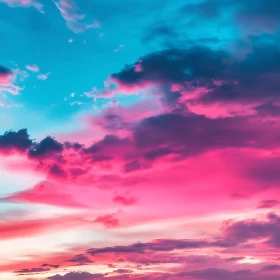 Cotton Candy Sky with Pink Clouds