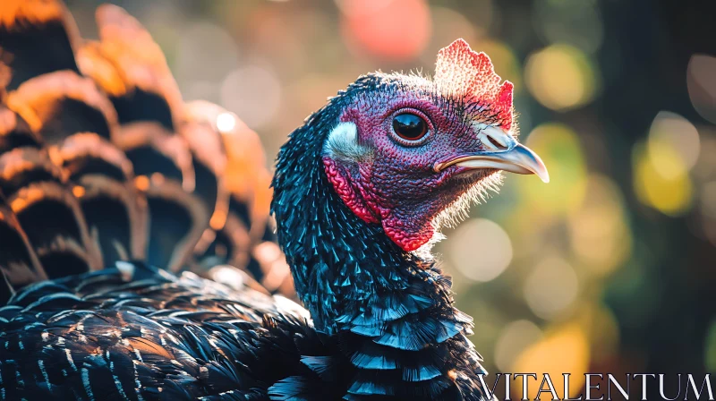 Detailed Turkey Bird Photography AI Image