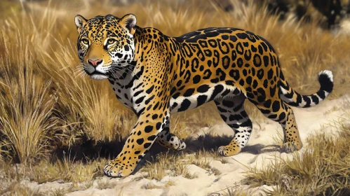 Wild Jaguar in Natural Habitat