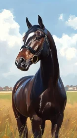 Elegant Horse with Glossy Coat