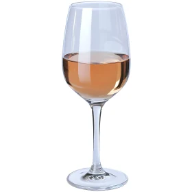 Wine Glass with Rose Liquid