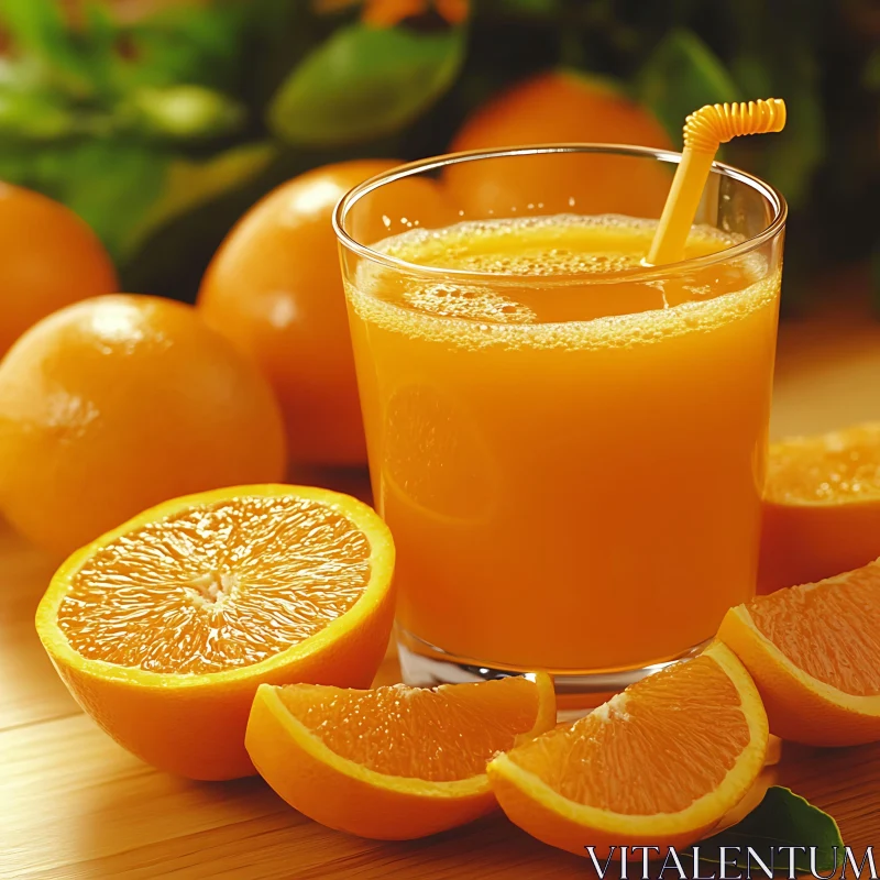 AI ART Freshly Squeezed Orange Juice