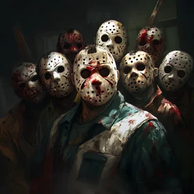 Menacing Horror with Hockey Masks