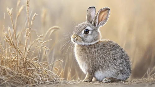 Wild Rabbit in Natural Habitat