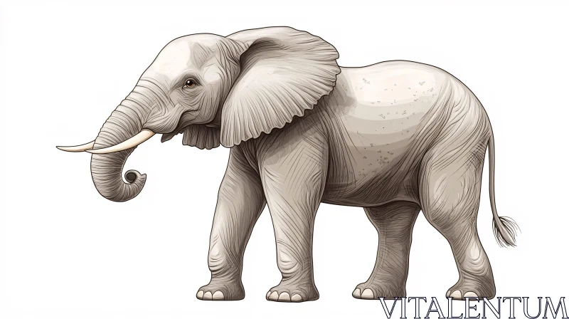 AI ART Artistic Elephant Depiction