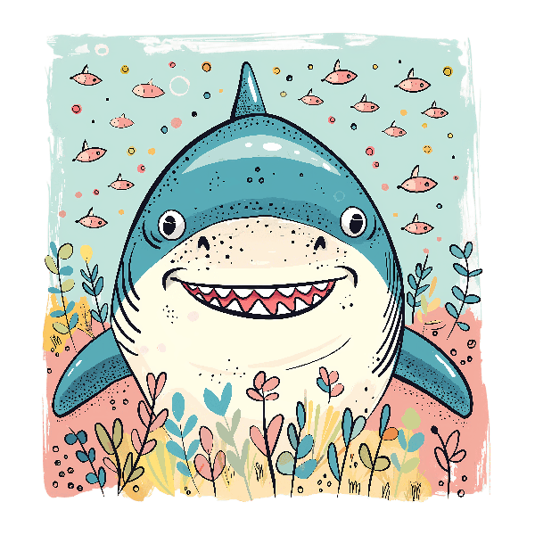 Playful Ocean Shark Apparel