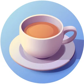 Minimalist Tea Cup Illustration