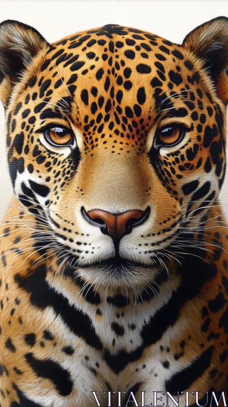 Jaguar's Gaze Captured in Stunning Detail AI Image