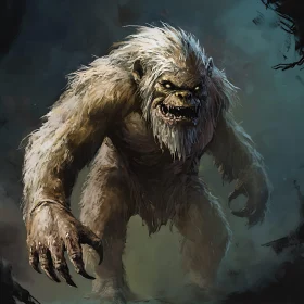 Fearsome Yeti Monster Art