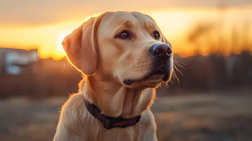 Serene Canine at Dusk