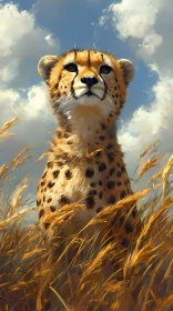 Cheetah Portrait in Nature