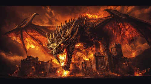 Dragon's Fury: A Fiery Descent