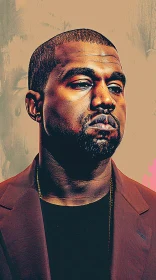 Kanye West Art Portrait