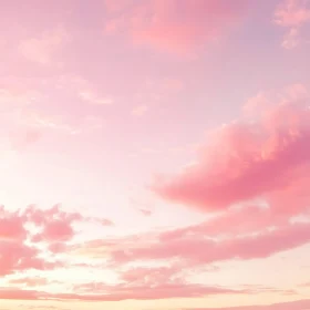 Pastel Pink Sky Cloudscape