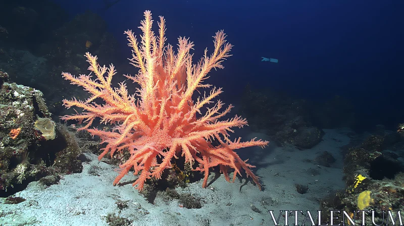 Underwater Coral Reef Scene AI Image