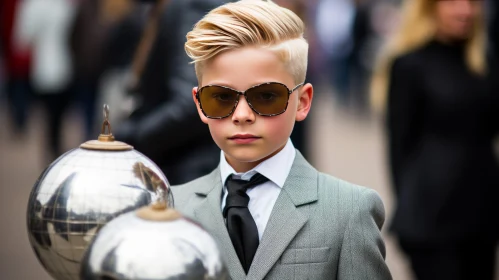 Young Boy in Suit and Sunglasses | Street Style Photography