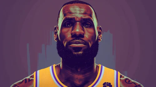 Portrait of LeBron James