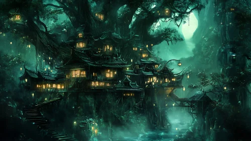 Mystic Village in Giant Tree