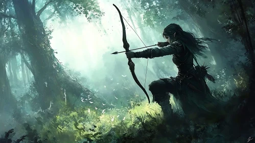 Woodland Archer - Fantasy Scene