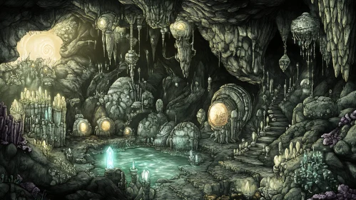 Crystal Cave: Fantasy Landscape