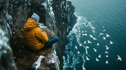 Seaside Cliff Meditation with Birds