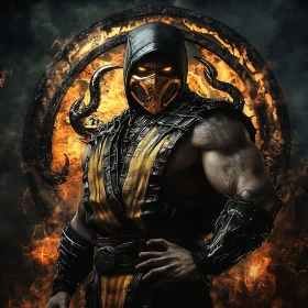 Fiery Warrior from Mortal Kombat