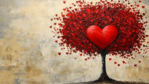 Tree of Hearts - Romantic Artwork