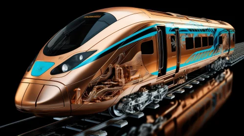 Electric Train | High-Tech Futurism | Liquid Metal | Engineering/Construction