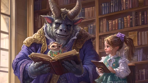 Library Tales: A Horned Friend's Story