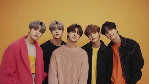 Stylish Men Posing Together
