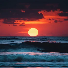 Tranquil Sunset Ocean View