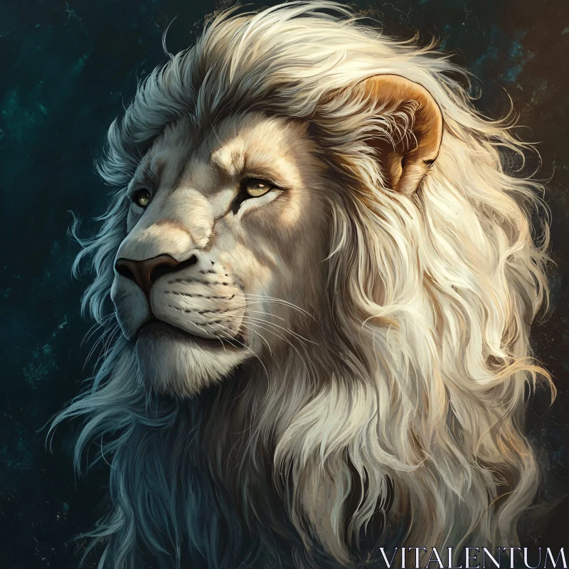 AI ART Regal Lion Image