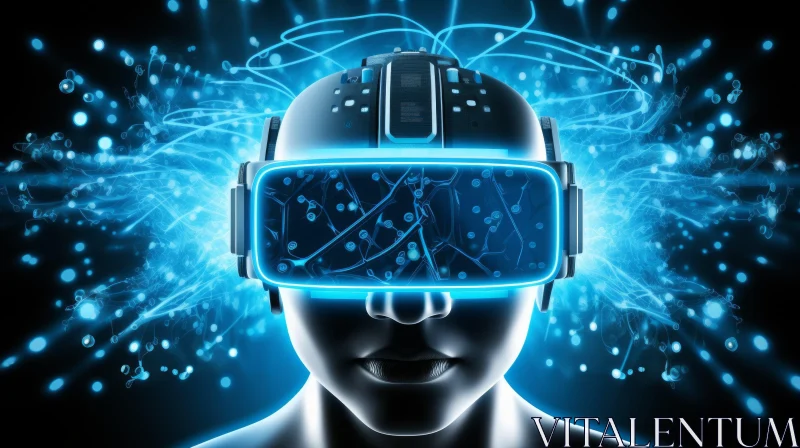 Exploring the Future of Virtual Reality: A Captivating Artistic Representation AI Image