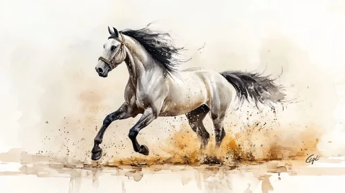 Powerful Horse Art