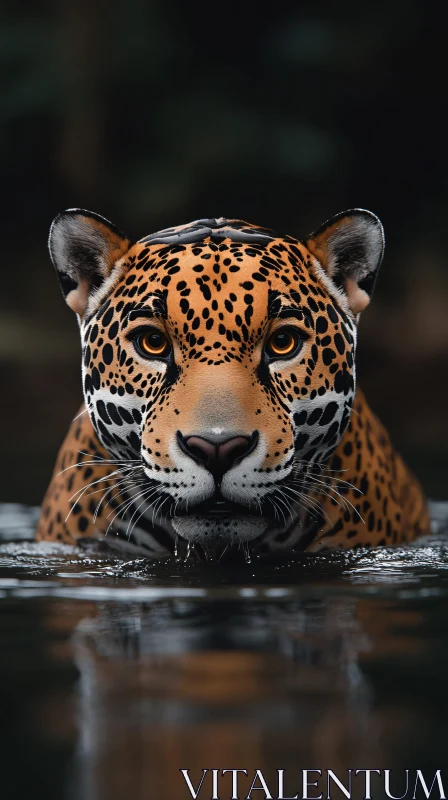 AI ART Stunning Jaguar Portrait