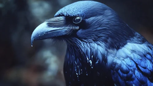 Raven Close-Up - Dark Bird Portrait