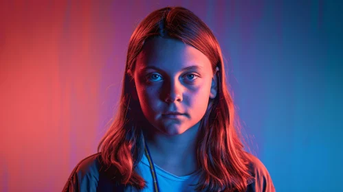 Greta Thunberg Mixed Lighting Portrait