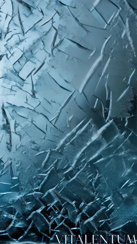 Abstract Art of Broken Glass in Frozen Movement AI Image