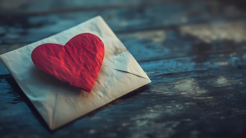 Heartfelt Letter on Rustic Wood